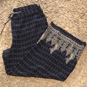 Printed boho palazzo pant